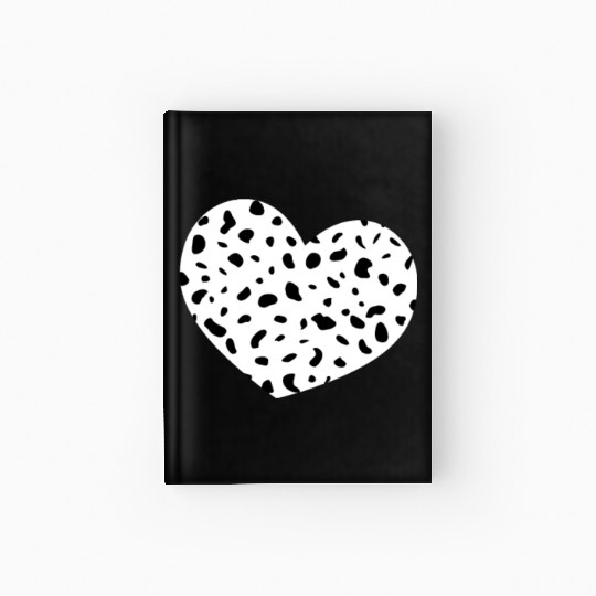 Spotted Heart Dalmatian Hardcover Journal