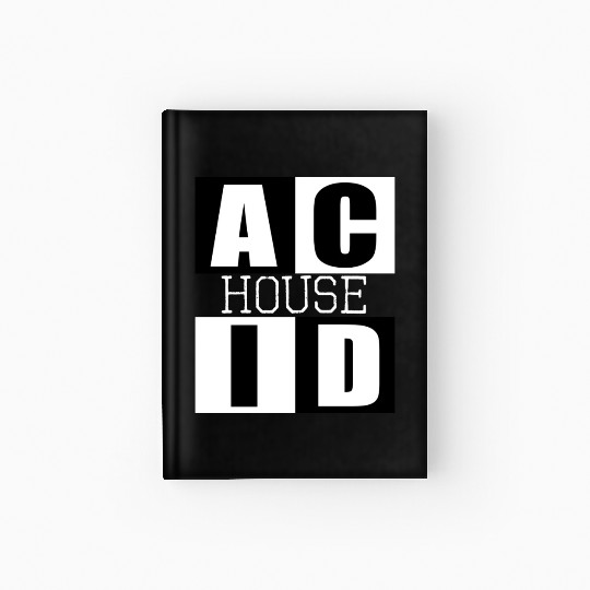 ACID HOUSE music logo Hardcover Journal