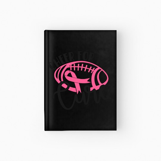 Cheer For The Cure Pink Breast Cancer Awareness Hardcover Journal