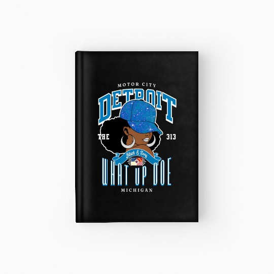 313 Detroit Area Code Unapologetically Hardcover Journal