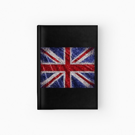 Union Jack Retro British Flag Great Britain UK Hardcover Journal