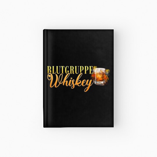 Blutgruppe Whiskey Cocktail Bartender Hardcover Journal
