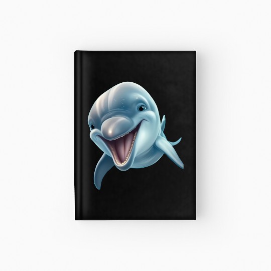 Sunny Delphinia: Joyful Dolphin's Paradise Hardcover Journal
