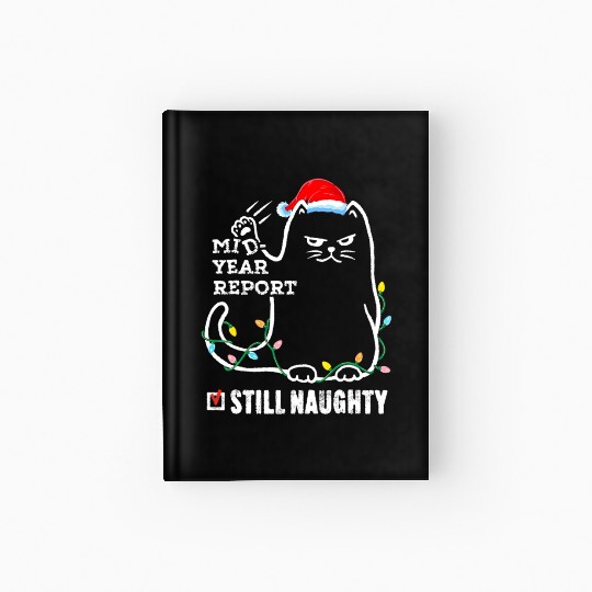 Cat Christmas In July Mid Year Report Still Hardcover Journal