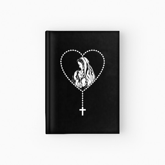 Catholic Christian Rosary Cross Guadalupe Virgin Hardcover Journal
