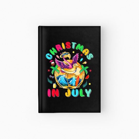 Just A Girl Who Loves Christmas In July Summer Hardcover Journal