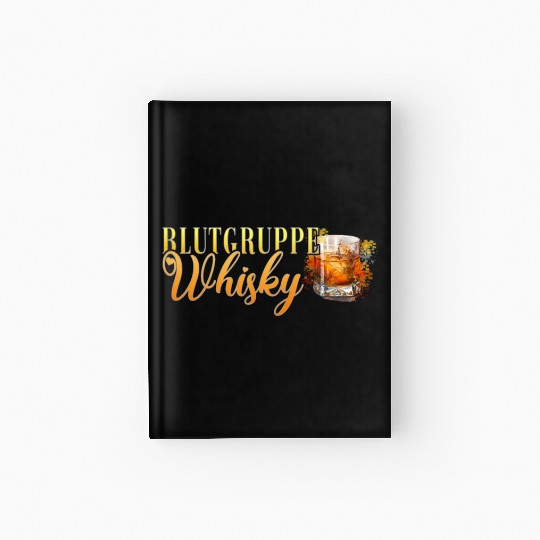 Blutgruppe Whisky Cocktail for Bartender Hardcover Journal