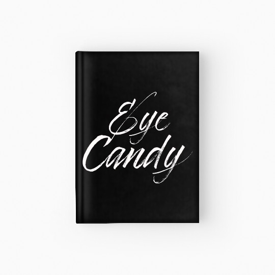 eye candy white Hardcover Journal