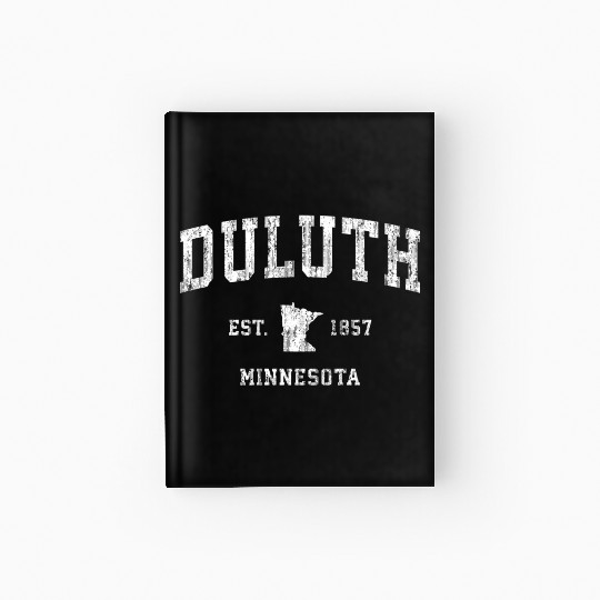 Duluth Minnesota Mn Athletic Sports Hardcover Journal