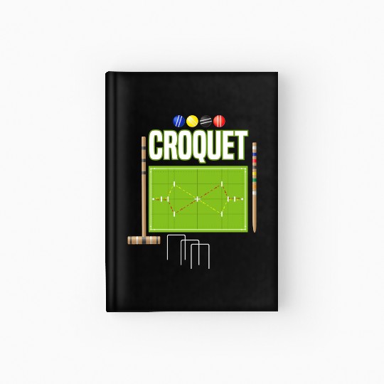 Croquet Player Garden Croquet Golf Sport Hardcover Journal