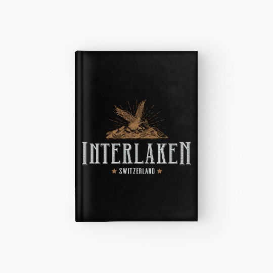 Interlaken Moains Switzerland Hiking Outdoors Hardcover Journal