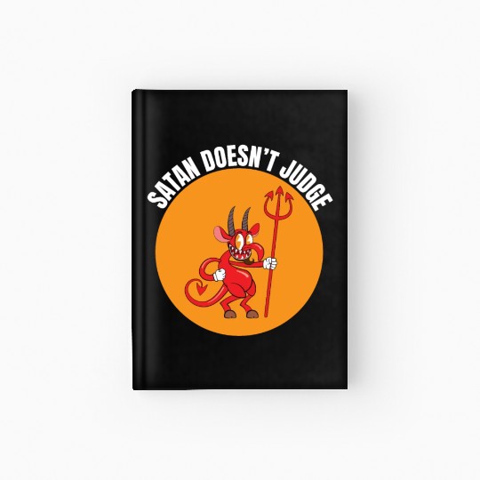 Funny Hail Gay Satan Lgbt Goth Gay Pride Baphomet Hardcover Journal