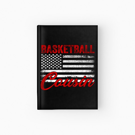 New First Time Cousin To Be Baetball Us Flag Hardcover Journal