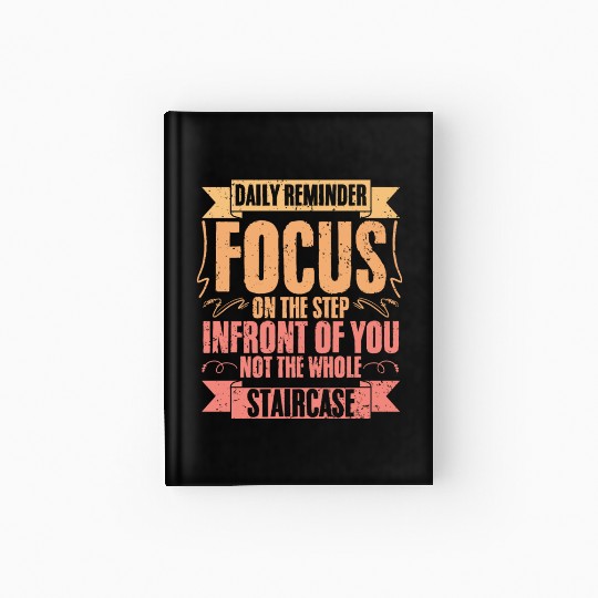 Daily Reminder Vintage Retro Affirmation A Hardcover Journal