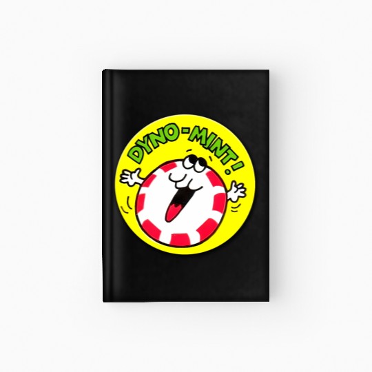 Vintage Scratch And Sniff Sticker Peppermint Dyno- Hardcover Journal