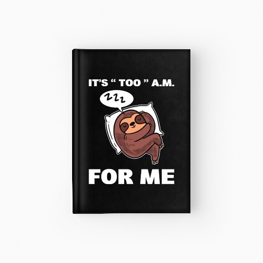 Sleeping Sloth Sleepyhead Hardcover Journal