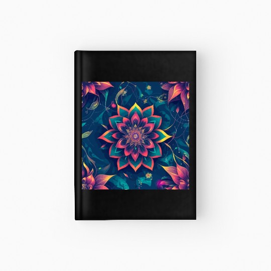 Cyberpunk flowers Hardcover Journal