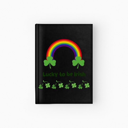 Lucky to be Irish green Hardcover Journal
