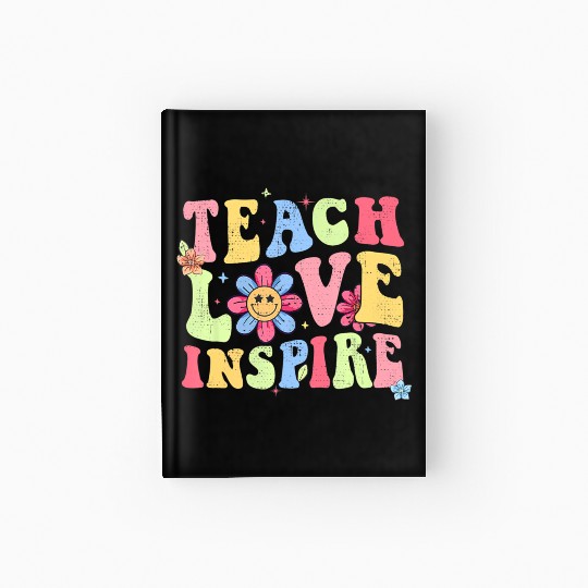 Groovy Teach Love Inspire Prek Back To School Hardcover Journal