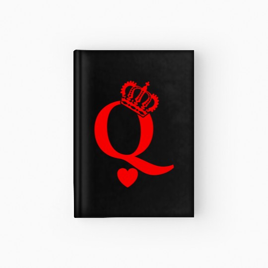 Queen Of Hearts King Of Hearts Playing Cards Deck Hardcover Journal