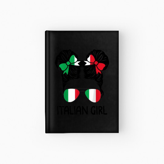 Italian Messy Hair Italy Pride Hardcover Journal