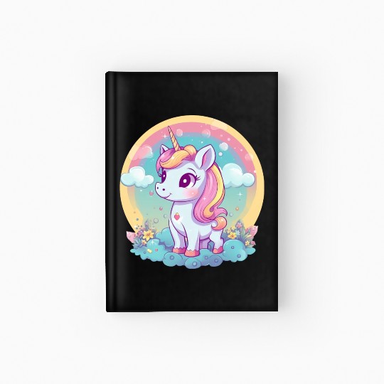 Unicorn Rainbow Sunset Hardcover Journal