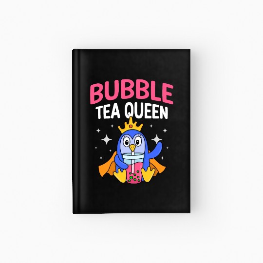 Bubble Tea Queen Boba Tea Drinker Korean Drink Hardcover Journal
