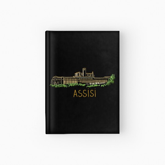 Assisi City Italy Souvenir For Hardcover Journal