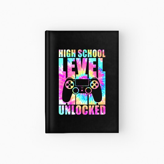 High School Level Unlocked Tie Dye Back To School Hardcover Journal