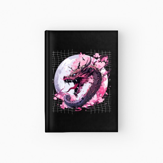 Japanese Dragon Cool Oriental Asian Dragon Humor Hardcover Journal