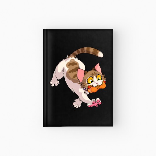 Cat Jiggle Jiggle in Kitty Got The Glizzy Meow Hardcover Journal