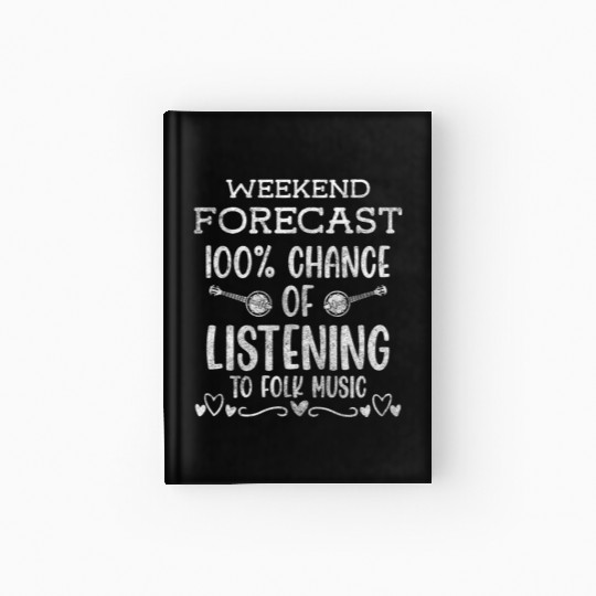 Folk Music Brass Band Orchestra Musicians Hardcover Journal