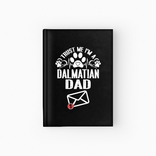 Vintage Dalmatian Dad Hardcover Journal