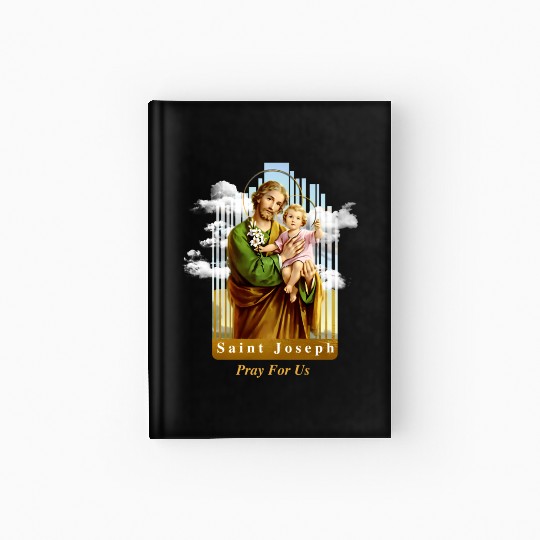 Saint Joseph Catholic Church St Joseph With Infant Hardcover Journal