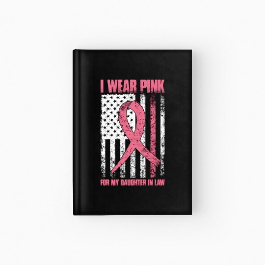I Wear K For My Daughter In Law Breast Cancer Hardcover Journal