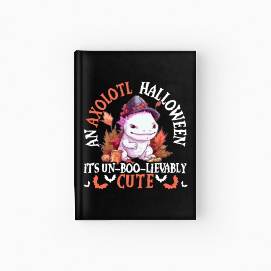 Axolotl Halloween Trick Or Treat Amphibian Axolotl Hardcover Journal