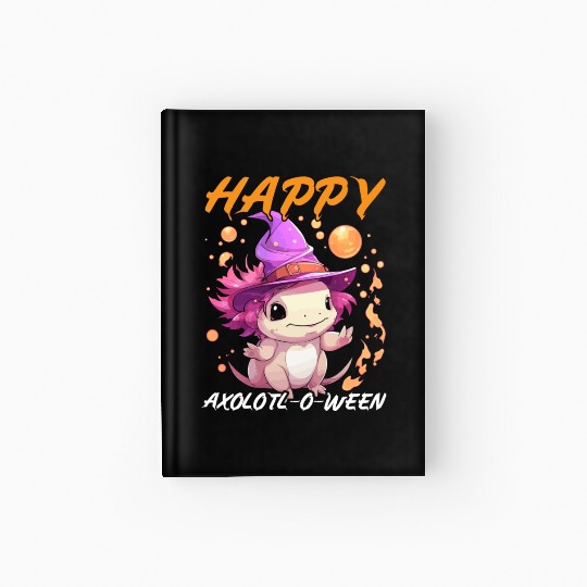Axolotl Halloween Trick Or Treat Amphibian Axolotl Hardcover Journal