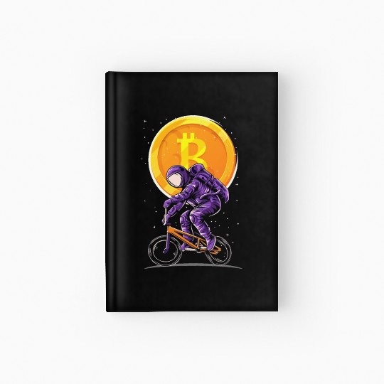 Bitcoin Coin-Crypto Astronaut Hardcover Journal