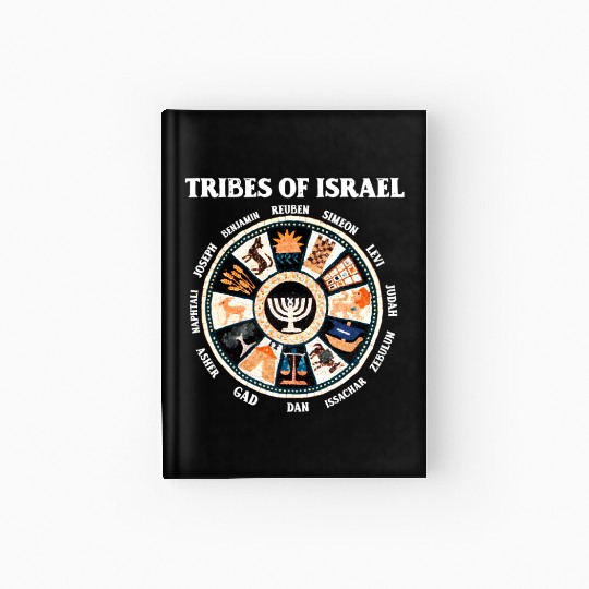12 Twelve Tribes Of Israel Hebrew Israelite Judah Hardcover Journal