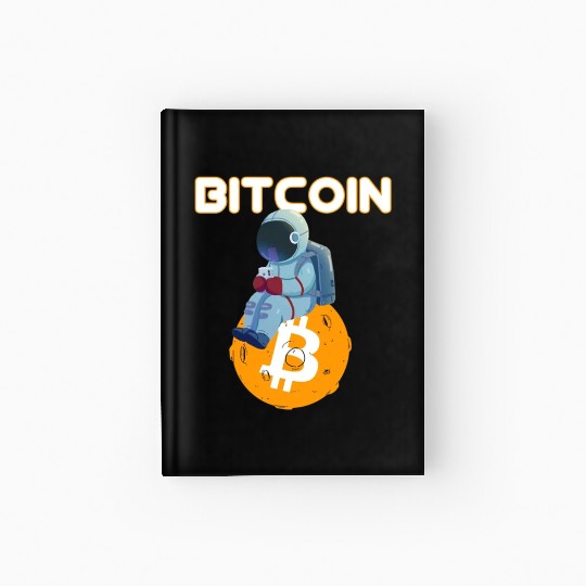 Bitcoin Coin-Crypto Astronaut Hardcover Journal