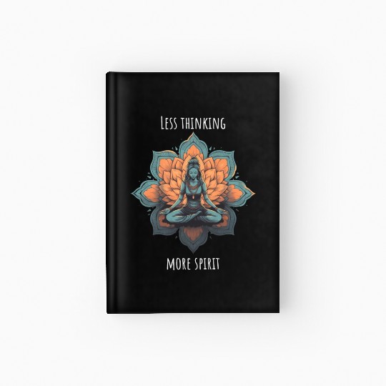 Women's Yoga Meditation Lotus Design Hardcover Journal