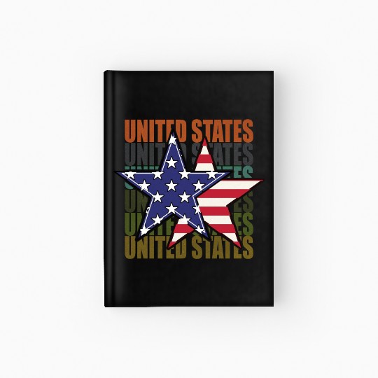 God bless America the land of the free Hardcover Journal