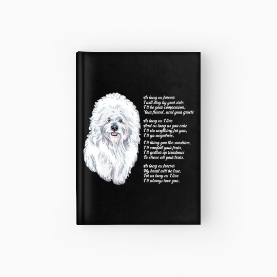 Bichon Frise Hardcover Journal