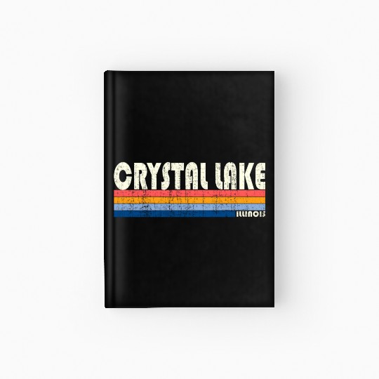 70S 80S Style Crystal Lake Il Hardcover Journal