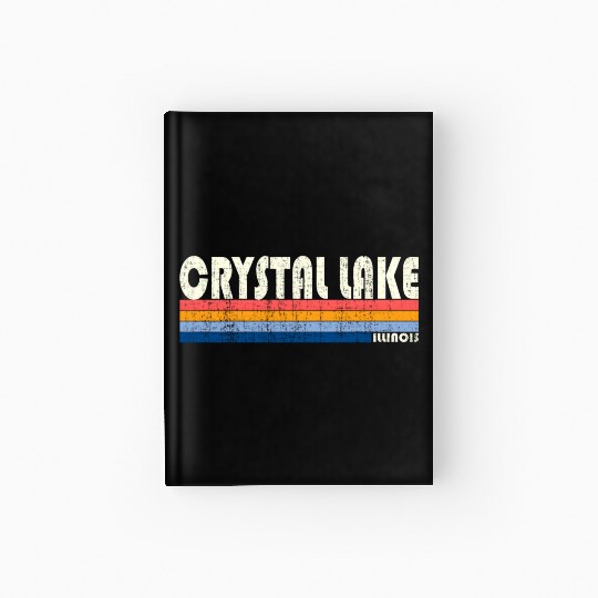 70S 80S Style Crystal Lake Il Hardcover Journal