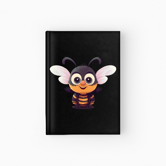Cute Superhero Bee Bumblebee Wasp Hardcover Journal