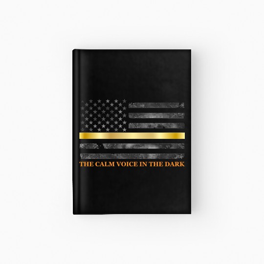 Dispatcher - Thin Yellow Gold Line 911 Emergency Hardcover Journal