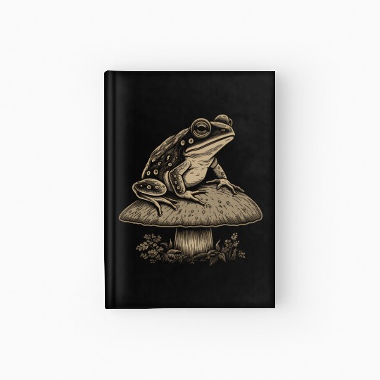 Cottagecore Floral Frog Aesthetic Wo Hardcover Journal