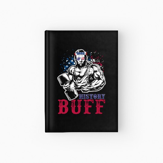 History Buff Independence Day Lincoln Patriot USA Hardcover Journal
