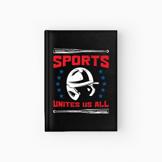USA Independence American Flag Freedom Sports Hardcover Journal